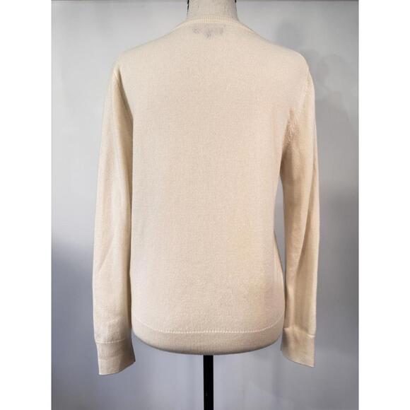 Quince Women Sweeter Cashmere V Neck Luxurious V-Neck Long Sleeve with - Picture 3 of 6